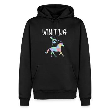 Vaulting Shirt Geschenk Voltagieren - Männer Premium Bio Hoodie - Schwarz - Vorne - Nico (187cm)