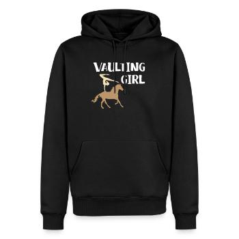 Vaulting Girl Shirt Geschenk Voltagieren - Männer Premium Bio Hoodie - Schwarz - Vorne - Nico (187cm)