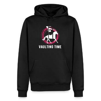 Vaulting Time Geschenk Voltagieren Shirt - Männer Premium Bio Hoodie - Schwarz - Vorne - Nico (187cm)