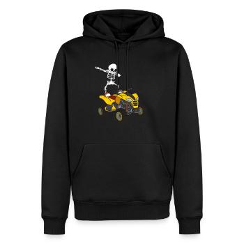 Dabbing Skeleton Quad Rider VTT Tout-terrain Biker Quad - Sweat à capuche Premium bio Homme - noir - Devant - Nico (187cm)