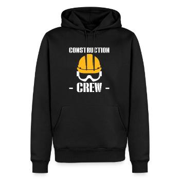 Construction Crew Straßenarbeiter - Männer Premium Bio Hoodie - Schwarz - Vorne - Nico (187cm)