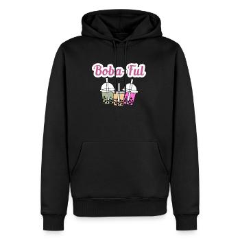 Boba-Ful Shirt Boba Bubble Tea Geschenk - Männer Premium Bio Hoodie - Schwarz - Vorne - Nico (187cm)