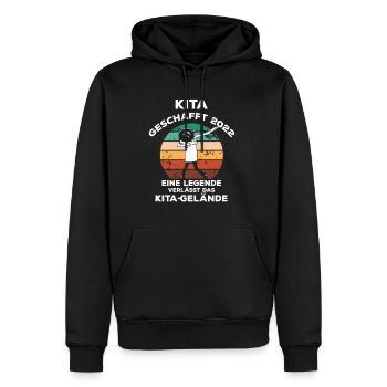 Kita Geschafft 2022 Kindergartenkind Abschluss - Männer Premium Bio Hoodie - Schwarz - Vorne - Nico (187cm)