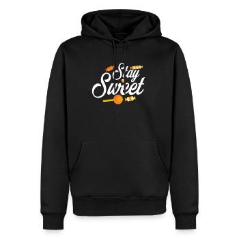 Stay Sweet Shirt Halloween Geschenk - Männer Premium Bio Hoodie - Schwarz - Vorne - Nico (187cm)