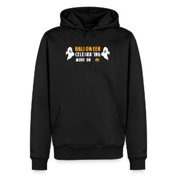 Halloween Celebrating Mode On Shirt Geschenk - Männer Premium Bio Hoodie - Schwarz - Vorne - Nico (187cm)