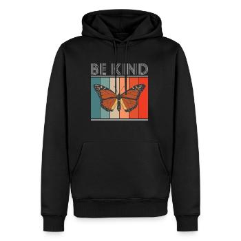 Chemise cadeau Be Child Butterfly - Sweat à capuche Premium bio Homme - noir - Devant - Nico (187cm)