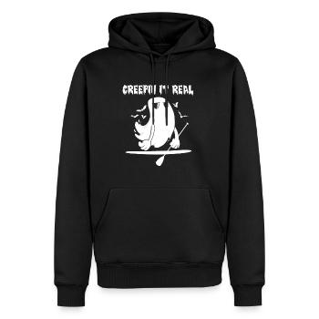 Creepin It Real Spirit sur le cadeau de chemise SUP - Sweat à capuche Premium bio Homme - noir - Devant - Nico (187cm)