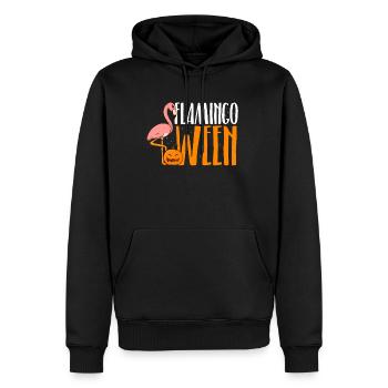 Flamingoween Shirt Halloween Flamingo - Männer Premium Bio Hoodie - Schwarz - Vorne - Nico (187cm)