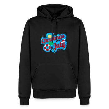 Santa Rescue Ring Logo Celebrating Christmas In - Männer Premium Bio Hoodie - Schwarz - Vorne - Nico (187cm)