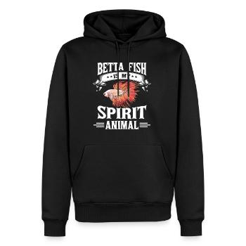 Betta Fish Is My Spirit Animal Siamesischer Kampff - Männer Premium Bio Hoodie - Schwarz - Vorne - Nico (187cm)