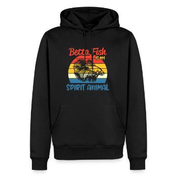 Betta Fish Is My Spirit Animal Siamesischer Kampff - Männer Premium Bio Hoodie - Schwarz - Vorne - Nico (187cm)