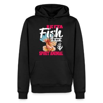 Betta Fish Is My Spirit Animal Siamesischer Kampff - Männer Premium Bio Hoodie - Schwarz - Vorne - Nico (187cm)