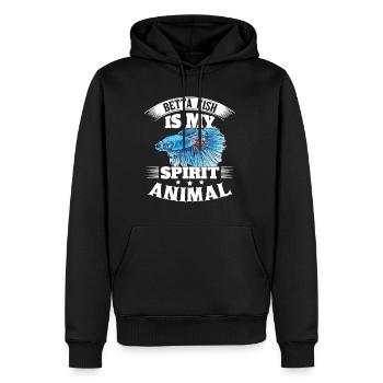 Betta Fish Is My Spirit Animal Siamesischer Kampff - Männer Premium Bio Hoodie - Schwarz - Vorne - Nico (187cm)