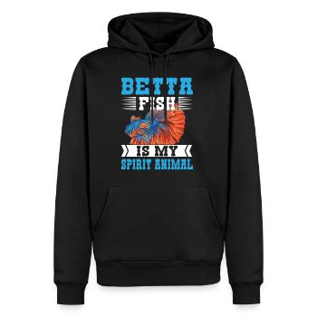 Betta Fish Is My Spirit Animal Siamesischer Kampff - Männer Premium Bio Hoodie - Schwarz - Vorne - Nico (187cm)
