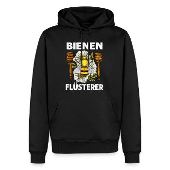 Bienen-Flüsterer Imkerei Imker Bienenzüchter - Männer Premium Bio Hoodie - Schwarz - Vorne - Nico (187cm)