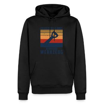 Je vais voir mes garçons, ils ont besoin de bière à outils - Sweat à capuche Premium bio Homme - noir - Devant - Nico (187cm)