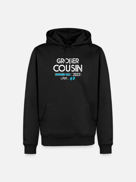Cousin invites - Men’s Premium Organic Hoodie - black
