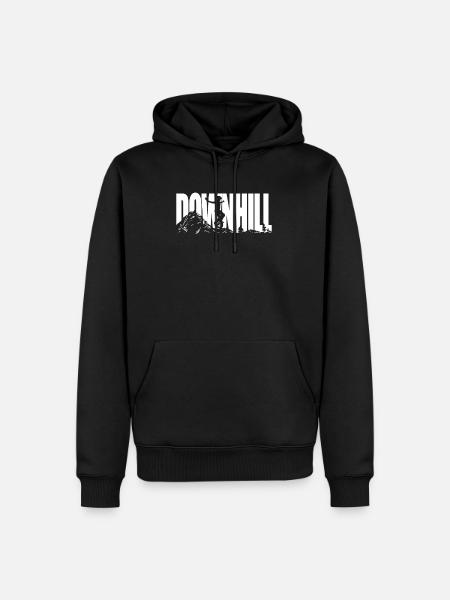 Monocycle monorousel de descente - Sweat à capuche Premium bio Homme - noir