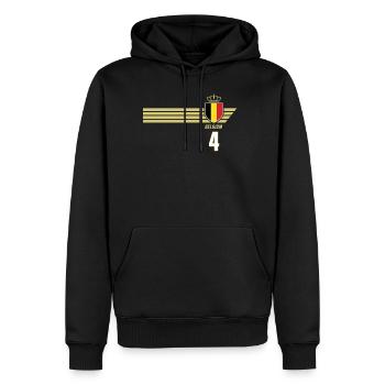 Belgien Teufel Patriotismus Fussball Fan Trikot - Männer Premium Bio Hoodie - Schwarz - Vorne - Nico (187cm)