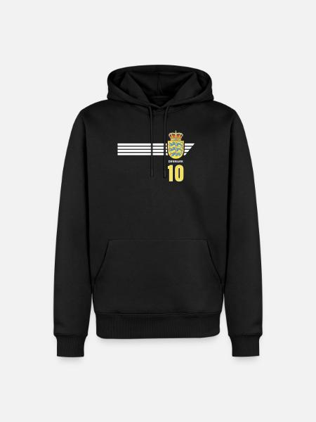 Dansk fodbold Dansk våbenskjold Flag Dynamit - Herre Premium økologisk hoodie - sort