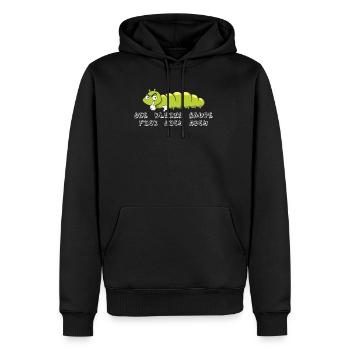Die kleine Raupe Fickdichdoch Du Kannst Mich Mal - Männer Premium Bio Hoodie - Schwarz - Vorne - Nico (187cm)