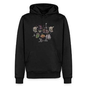 Halloween Core Aesthetic Shirt Geschenk - Männer Premium Bio Hoodie - Schwarz - Vorne - Nico (187cm)