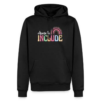 Choose To Include Autism Shirt Gift - Men’s Premium Organic Hoodie - black - Front - Nico (187cm)