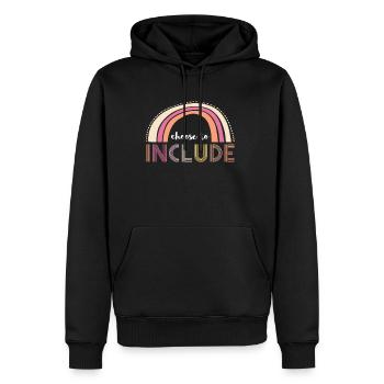 Choose To Include Autism Shirt Gift - Men’s Premium Organic Hoodie - black - Front - Nico (187cm)