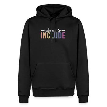 Choose To Include Autism Shirt Gift - Men’s Premium Organic Hoodie - black - Front - Nico (187cm)
