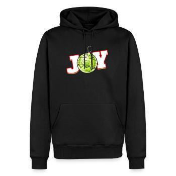Joie pour le bal de Noël pour un joyeux Noël - Sweat à capuche Premium bio Homme - noir - Devant - Nico (187cm)