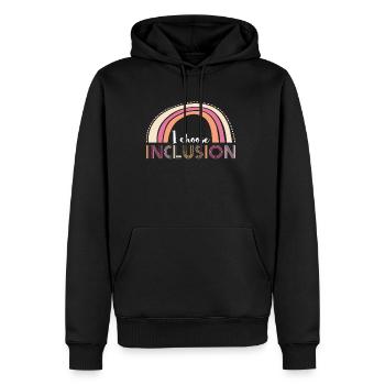I Choose Inclusion Autismus Shirt Geschenk - Männer Premium Bio Hoodie - Schwarz - Vorne - Nico (187cm)