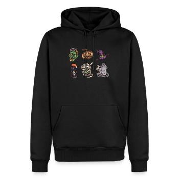 Halloween Core Shirt Geschenk - Männer Premium Bio Hoodie - Schwarz - Vorne - Nico (187cm)