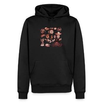 Crustacean Core Krustentiere Shirt Geschenk - Männer Premium Bio Hoodie - Schwarz - Vorne - Nico (187cm)