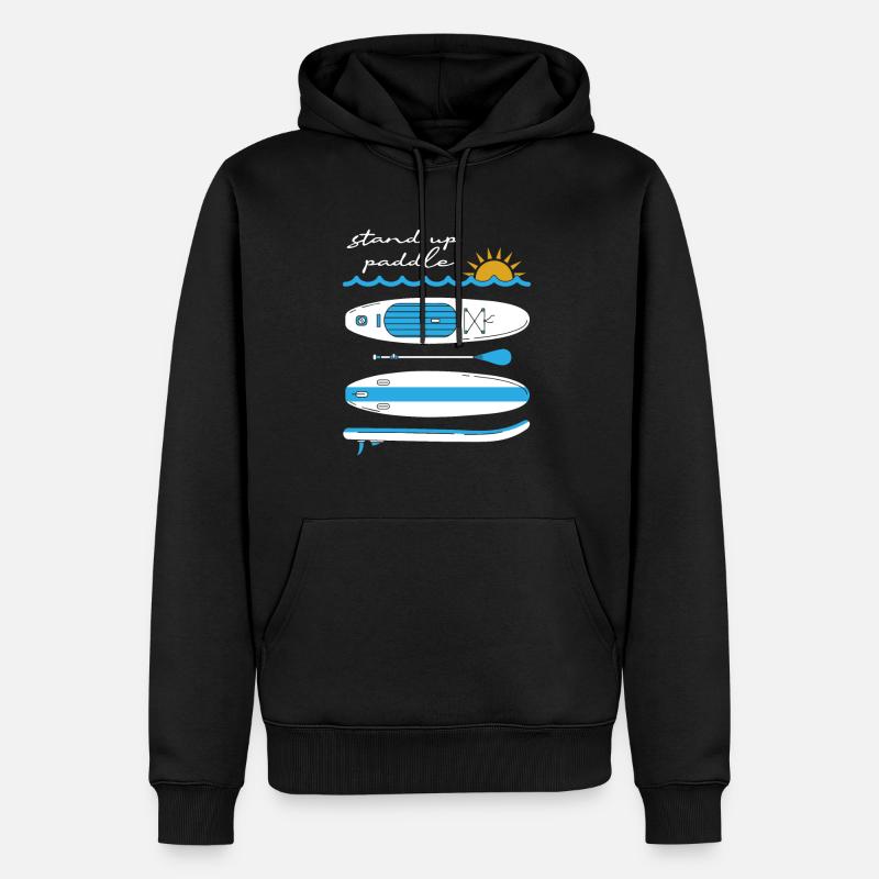 Stand Up Paddle - Sweat à capuche Premium bio Homme - noir