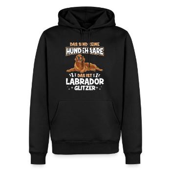 Das Sind Keine Hundehaare Das Ist Labrador Glitzer - Männer Premium Bio Hoodie - Schwarz - Vorne - Nico (187cm)