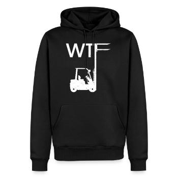 Gabelstapler Lagerist Logistiker Staplerfahrer - Männer Premium Bio Hoodie - Schwarz - Vorne - Nico (187cm)