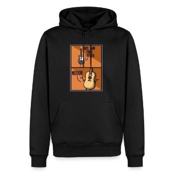 Uke i am your father - Männer Premium Bio Hoodie - Schwarz - Vorne - Nico (187cm)