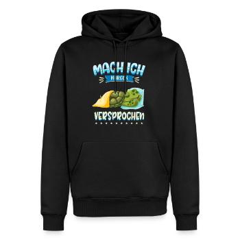 Mach Ich Morgen Versprochen Faul Müde Schlafen - Männer Premium Bio Hoodie - Schwarz - Vorne - Nico (187cm)