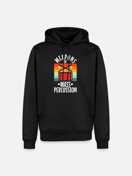 Weapons of mass percussion - Men’s Premium Organic Hoodie - black