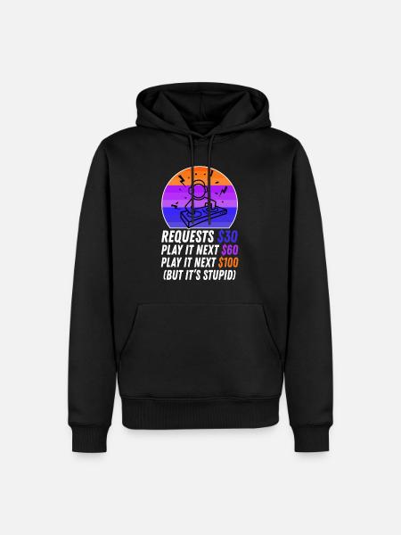 DJ Request - Men’s Premium Organic Hoodie - black