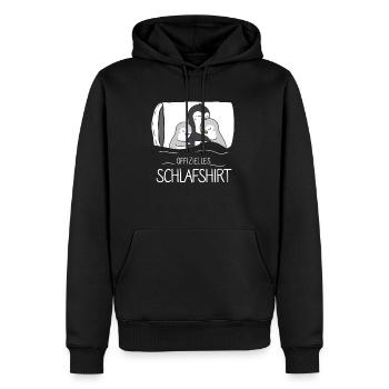 Offizielles Schlafshirt Pinguin - Männer Premium Bio Hoodie - Schwarz - Vorne - Nico (187cm)