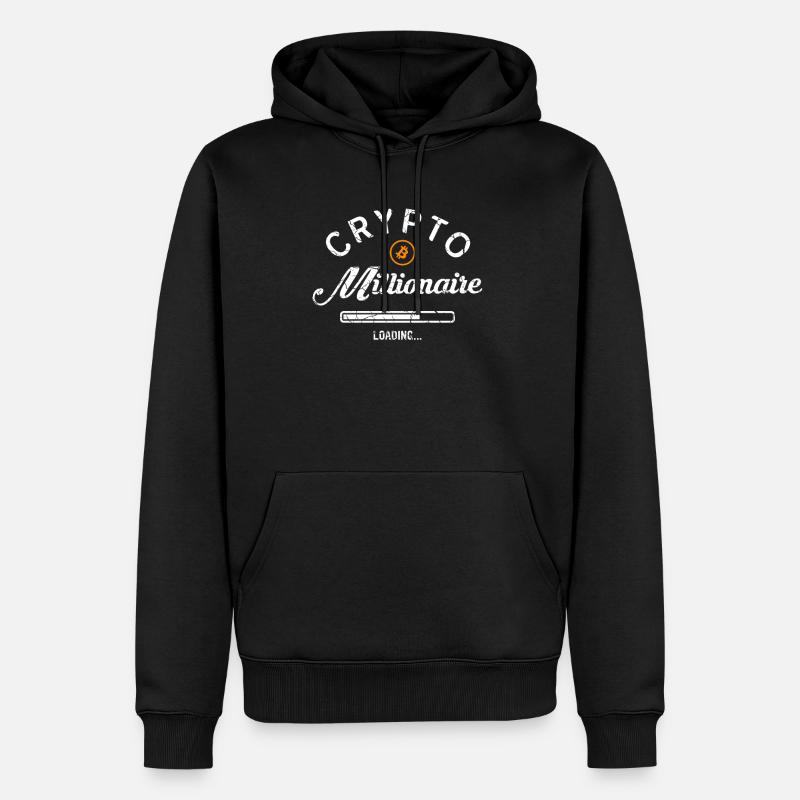 Crypto Millionaire Loading - Men’s Premium Organic Hoodie - black