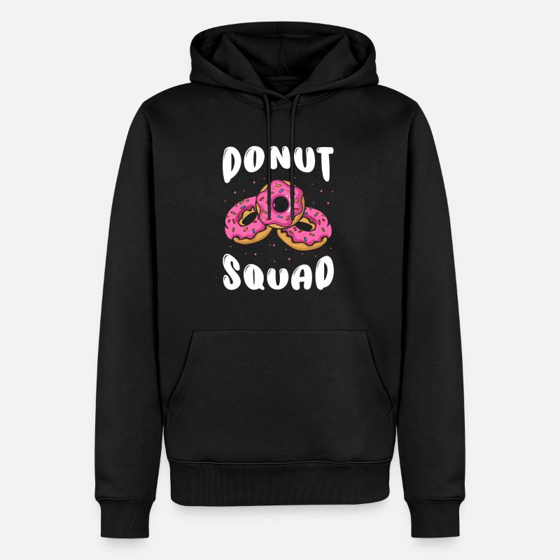 Escouade Donut - Sweat à capuche Premium bio Homme - noir
