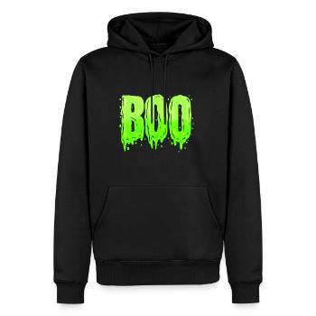 Effrayant Slime Green Boo Costume pour Halloween - Sweat à capuche Premium bio Homme - noir - Devant - Nico (187cm)