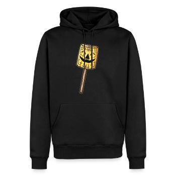 Evil Jack O Lantern Corn Lollipop Halloween - Männer Premium Bio Hoodie - Schwarz - Vorne - Nico (187cm)