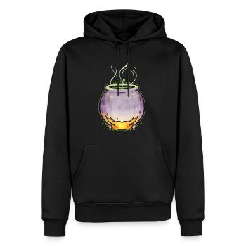 Copper Pot With Witch Magic Potion Halloween - Männer Premium Bio Hoodie - Schwarz - Vorne - Nico (187cm)