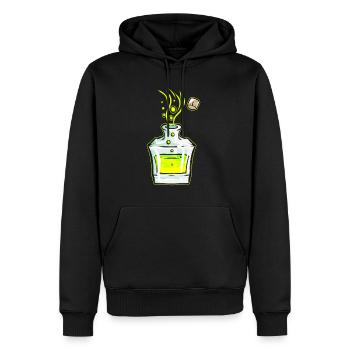Flask With Green Magic Potion Halloween - Männer Premium Bio Hoodie - Schwarz - Vorne - Nico (187cm)