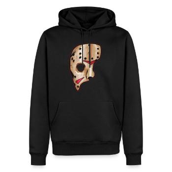 Scary Hockey Mask Costume Halloween - Männer Premium Bio Hoodie - Schwarz - Vorne - Nico (187cm)