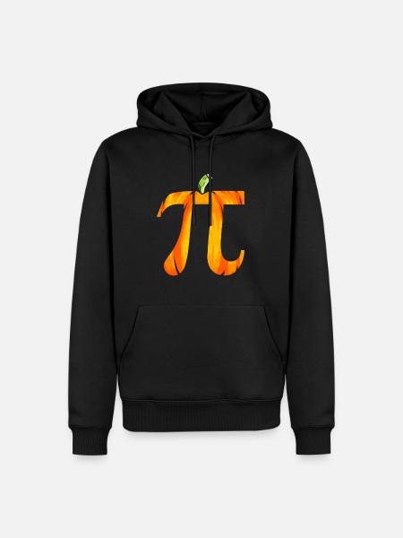 Pumpkin Pi Pie Halloween - Men’s Premium Organic Hoodie - black