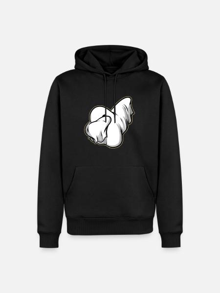 Dabbing Ghost On Halloween - Männer Premium Bio Hoodie - Schwarz